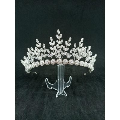 Zirkon Taşlarla Oluşmuş Şık Gelin Tacı 