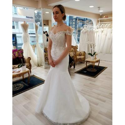 Lady Yaka İşleme Detaylı Balık Gelinlik