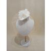Kristal Boncuk ve Kumaş Çiçek Modelli Vualet / Kep