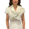 Saten Üzerine Gold Yazılı Bride Kuşak